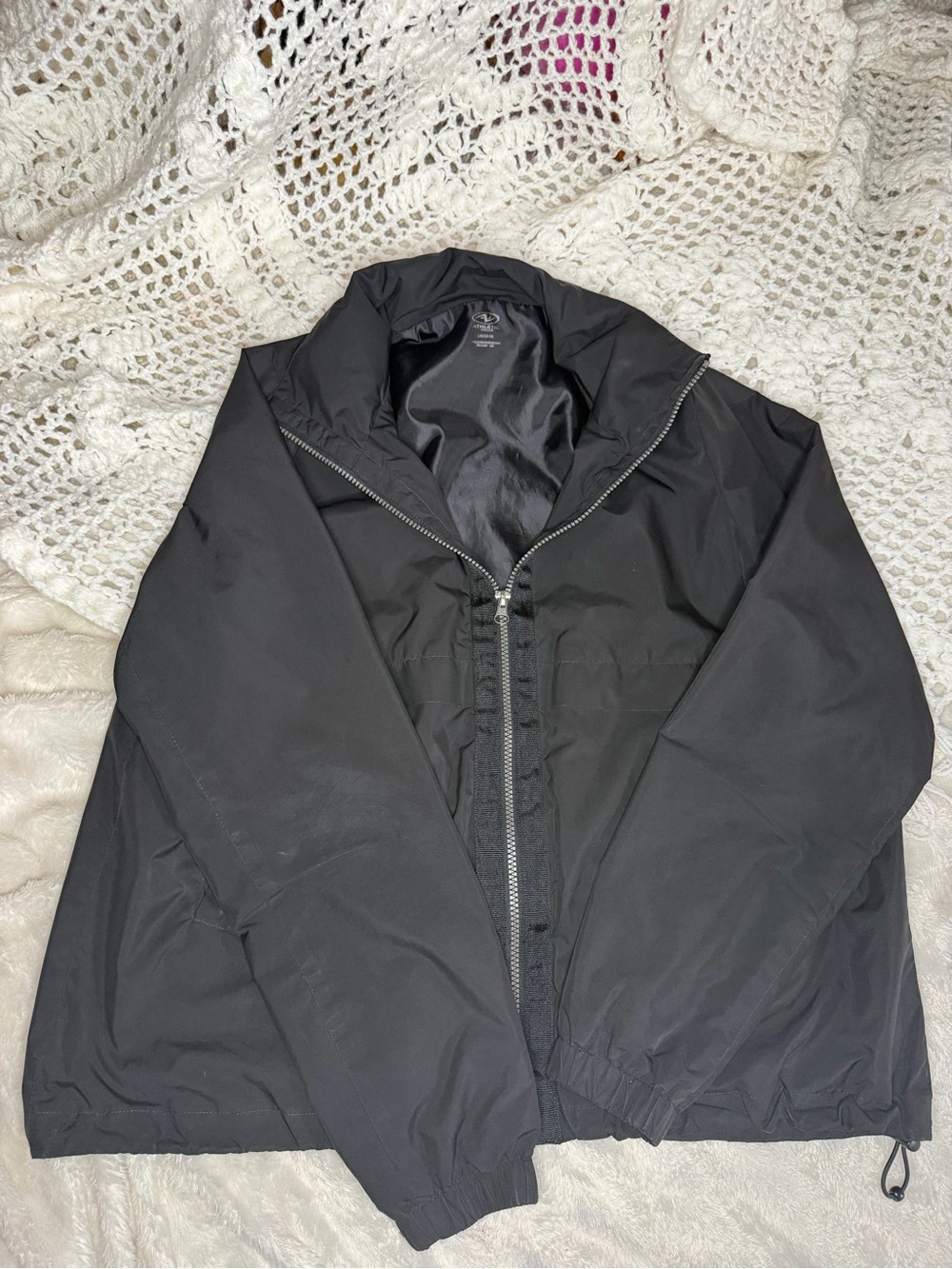 Athletic Works Black Lightweight Women's Windbreaker
